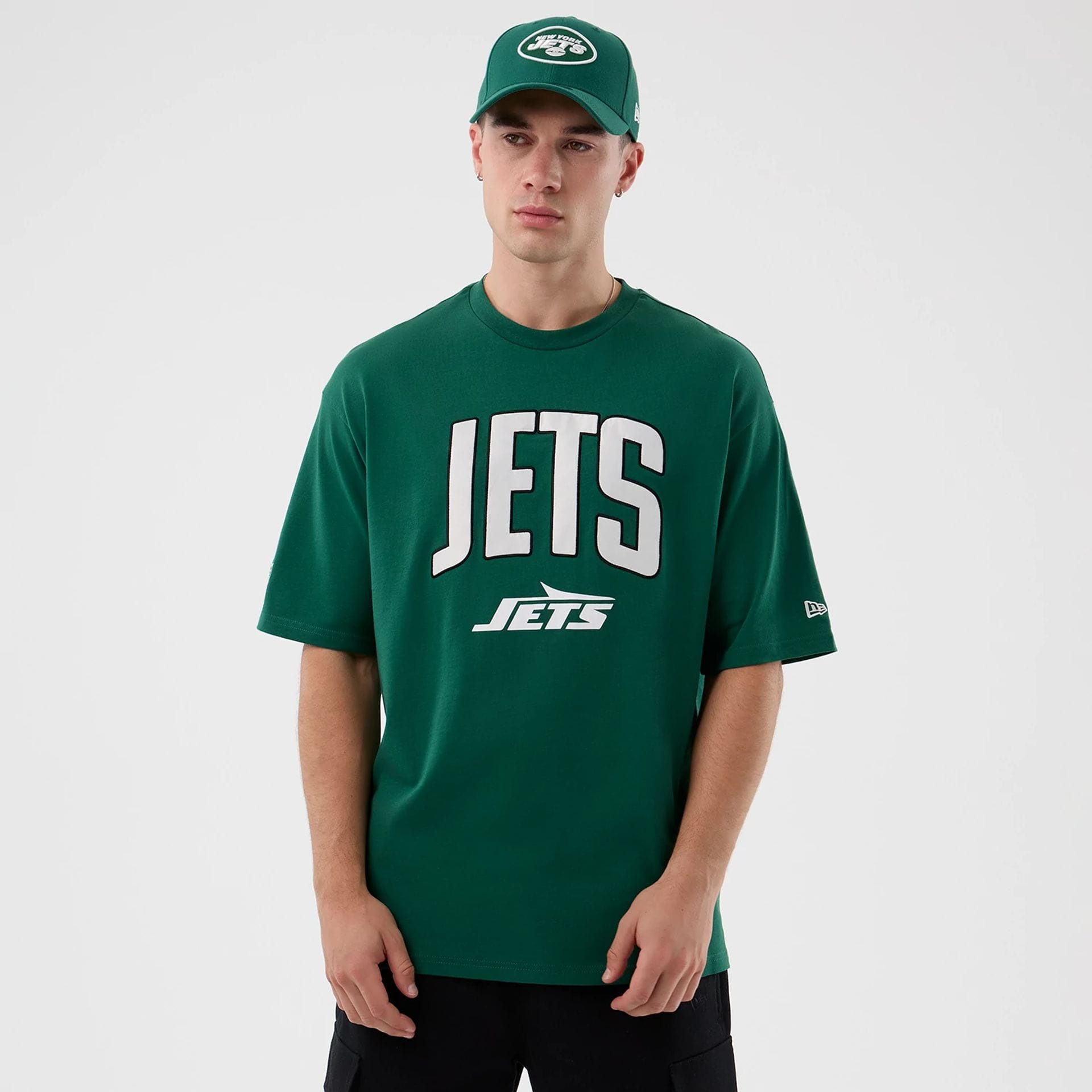 New York Jets NFL International Series Games Green Oversized T-Shirt