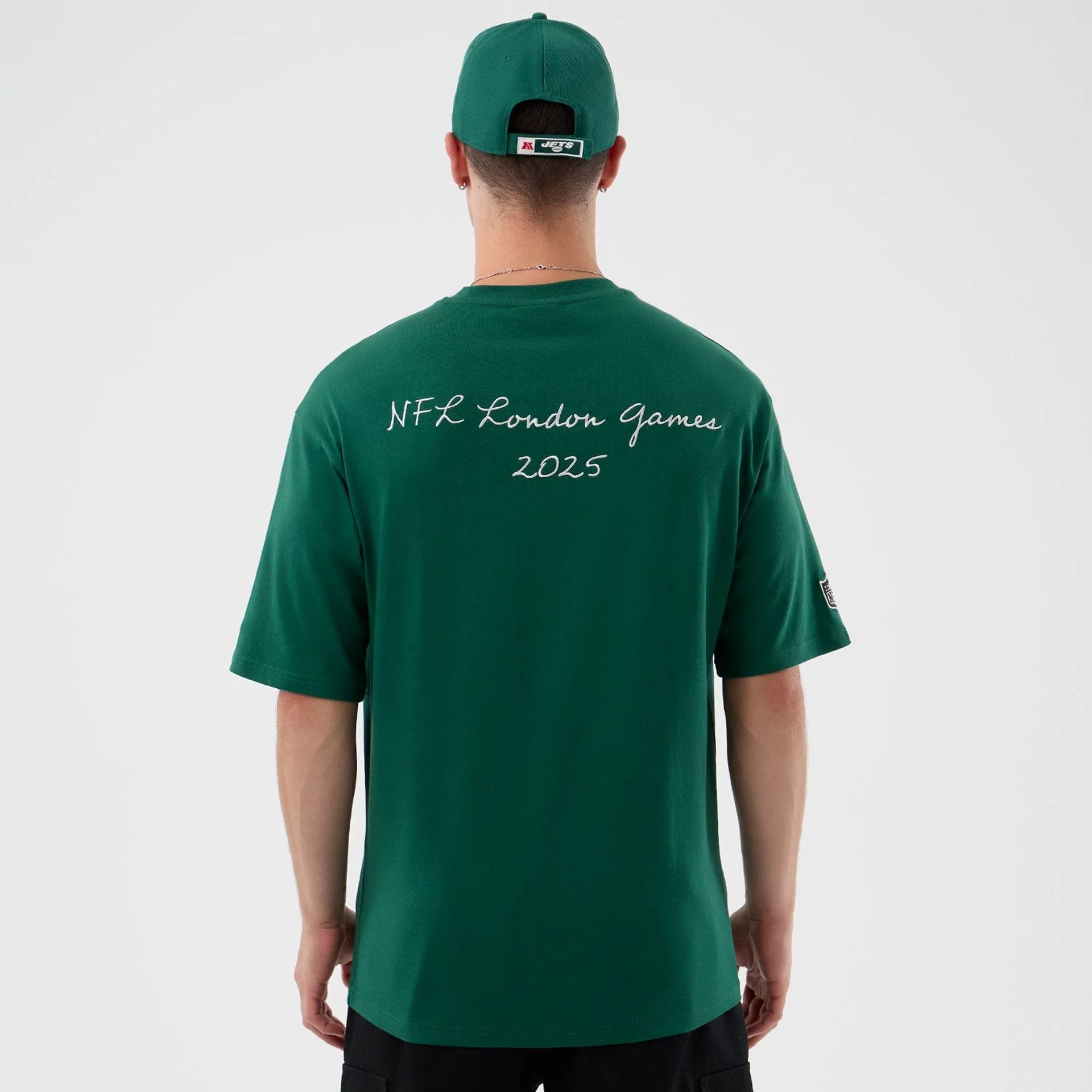 New York Jets NFL International Series Games Green Oversized T-Shirt