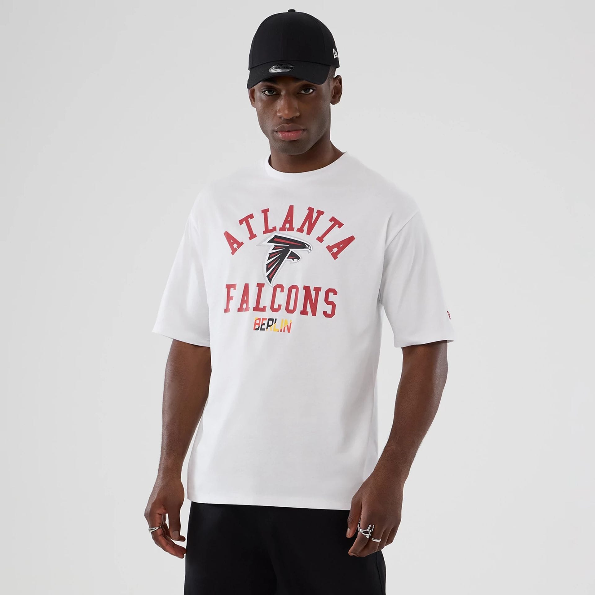 Atlanta Falcons NFL International Series Games 2025 White Oversized T-Shirt