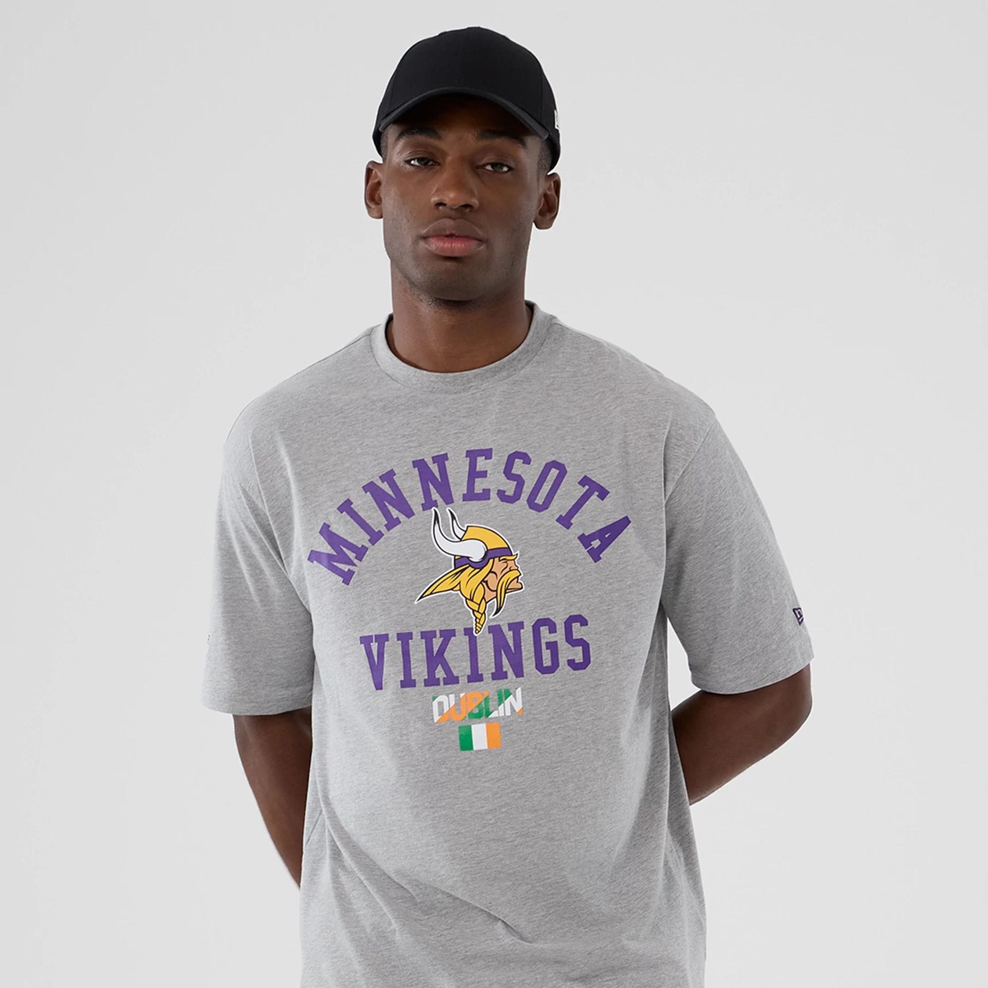 Minnesota Vikings NFL International Series Games 2025 Grey Oversized T-Shirt