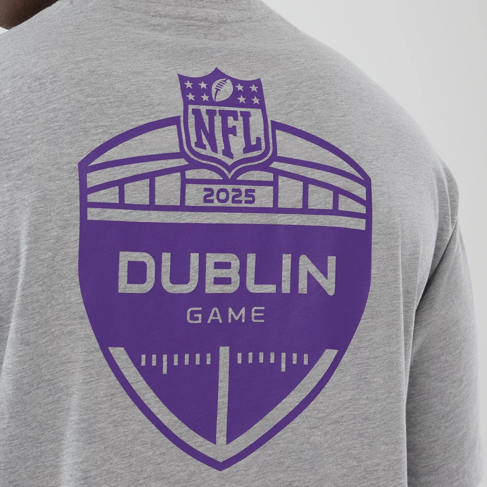Minnesota Vikings NFL International Series Games 2025 Grey Oversized T-Shirt