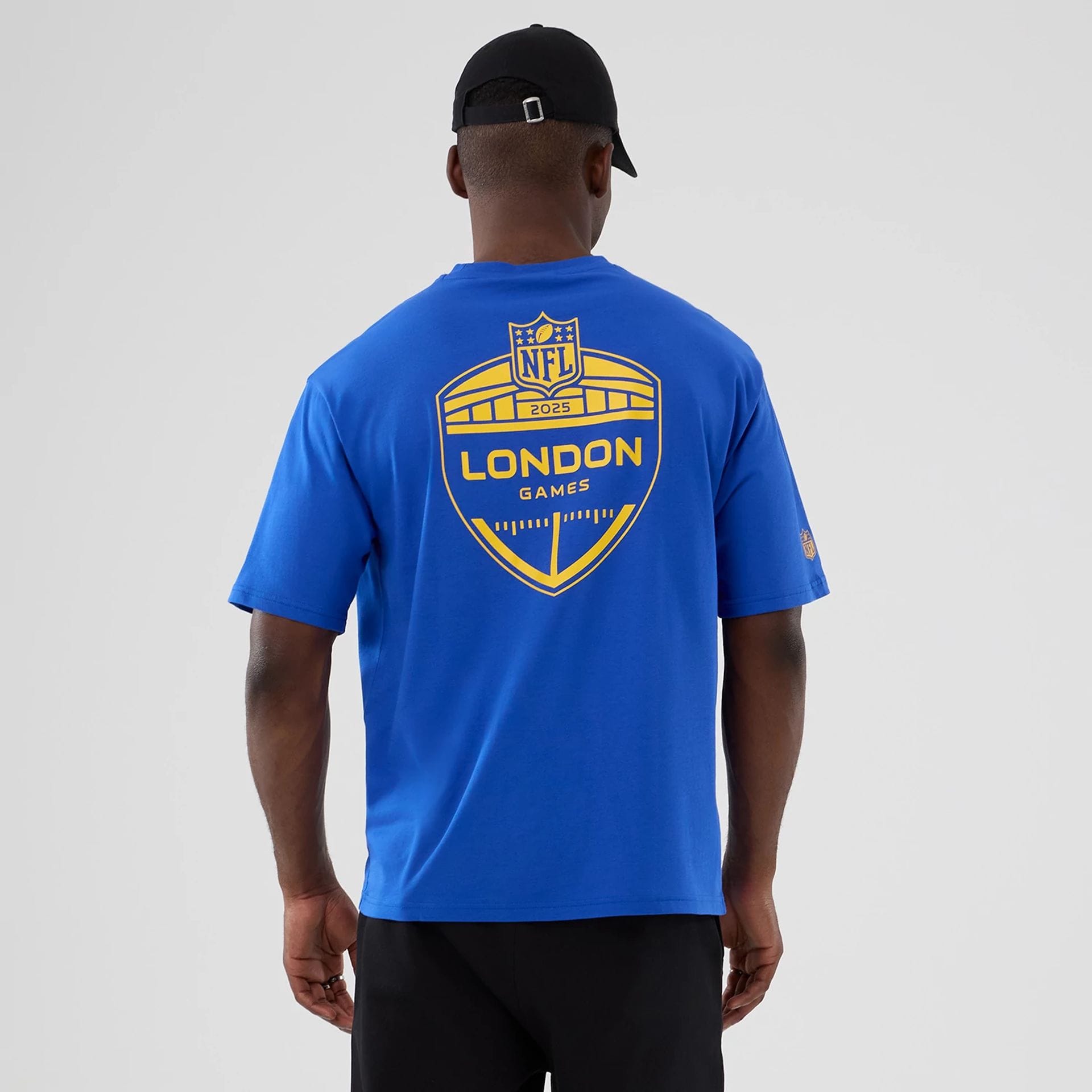LA Rams NFL International Series Games 2025 Bright Blue Oversized T-Shirt