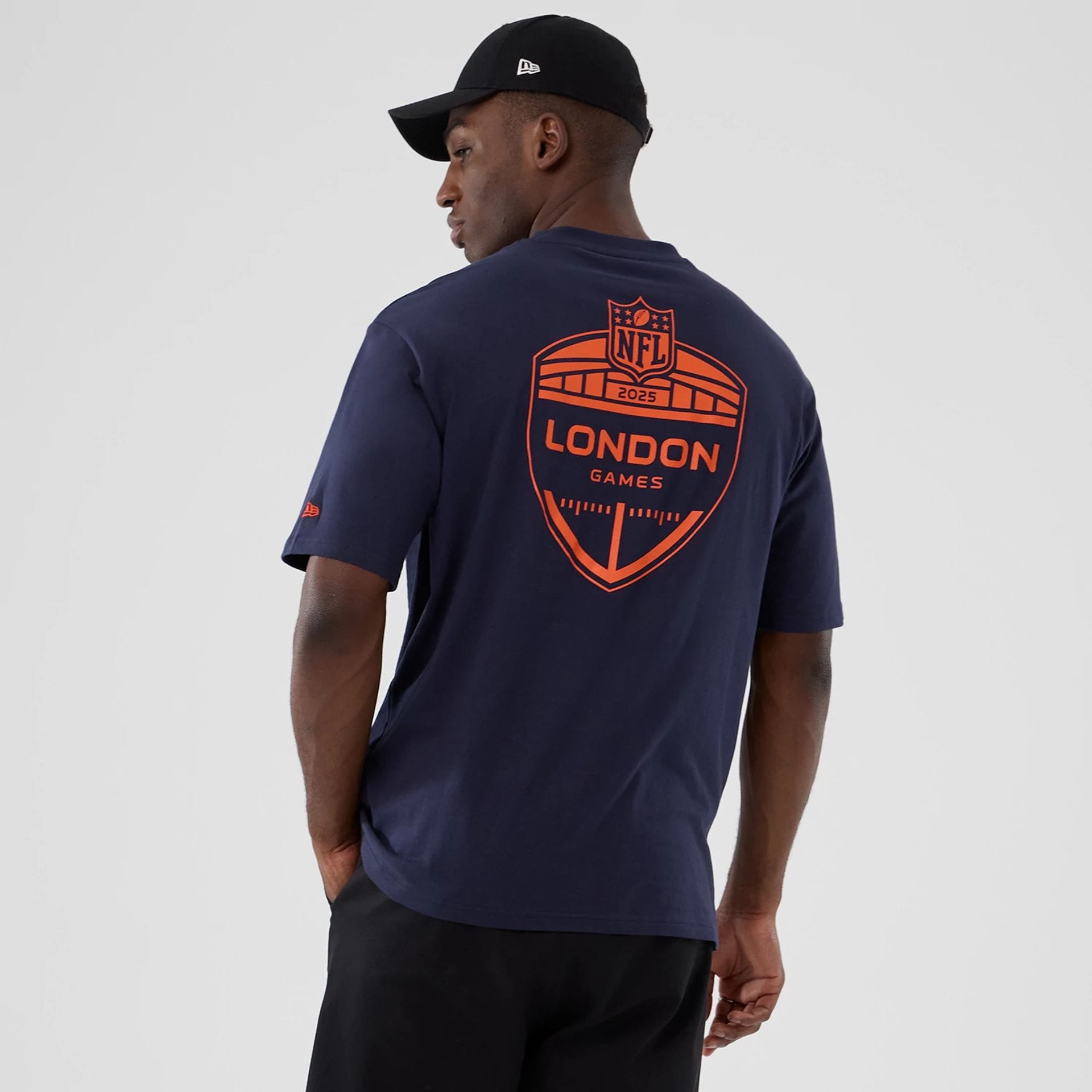 Denver Broncos NFL International Series Games 2025 Navy Oversized T-Shirt