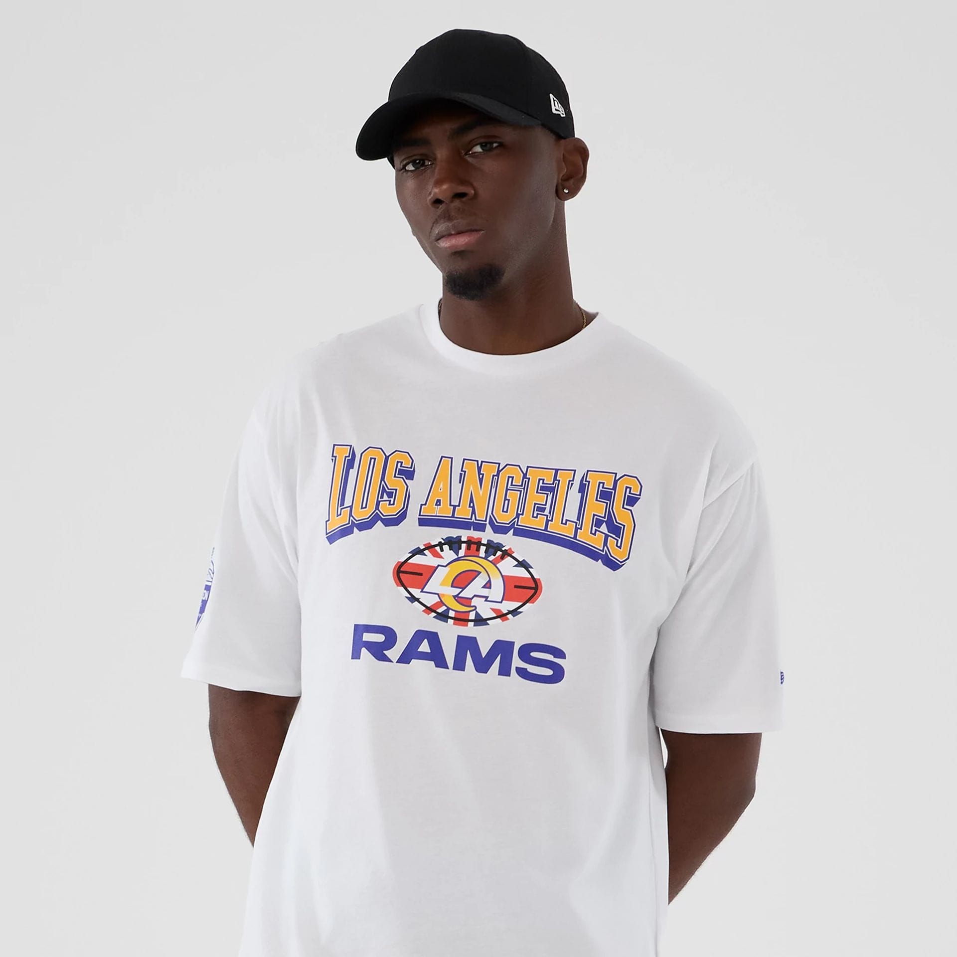 LA Rams NFL International Series Games 2025 White Oversized T-Shirt