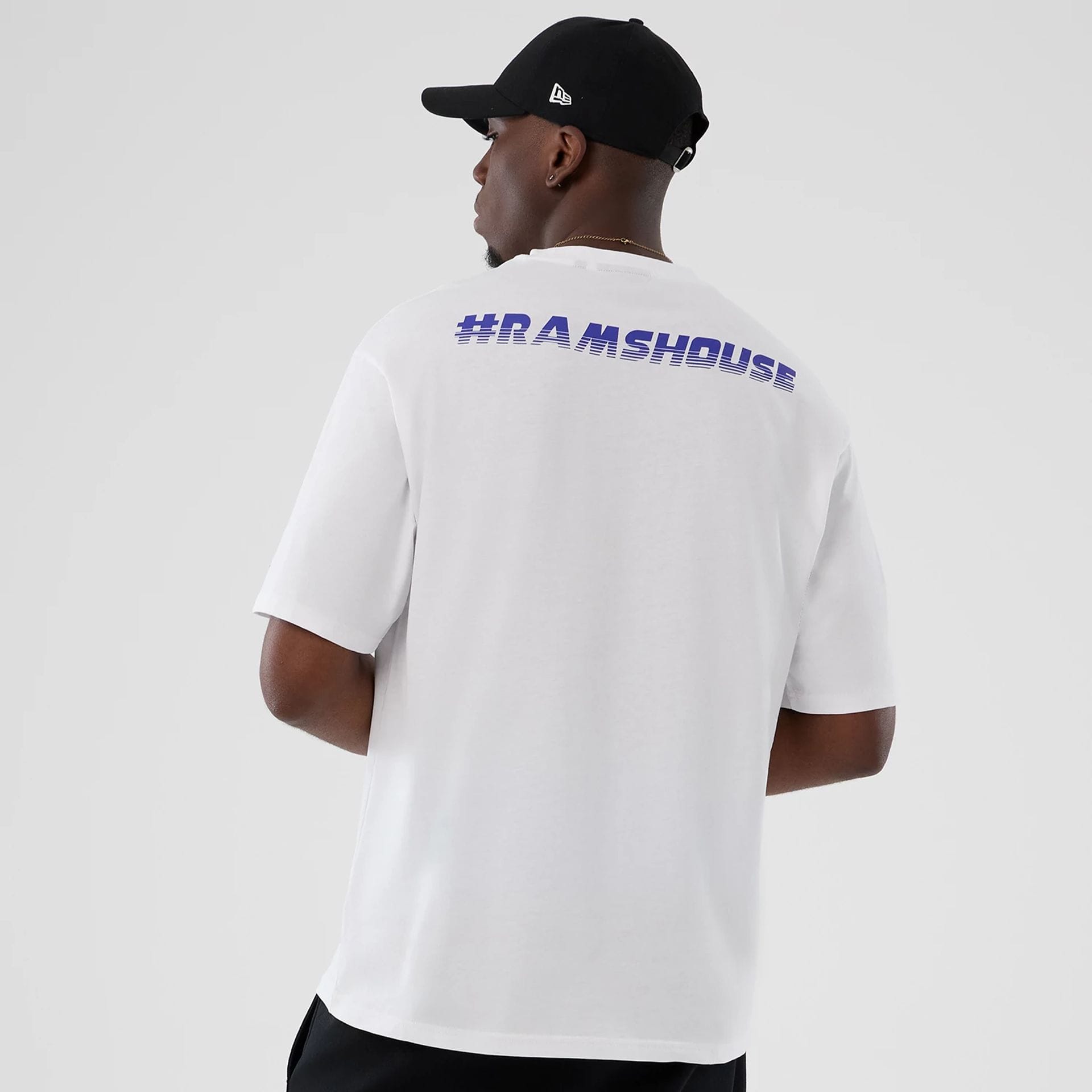 LA Rams NFL International Series Games 2025 White Oversized T-Shirt