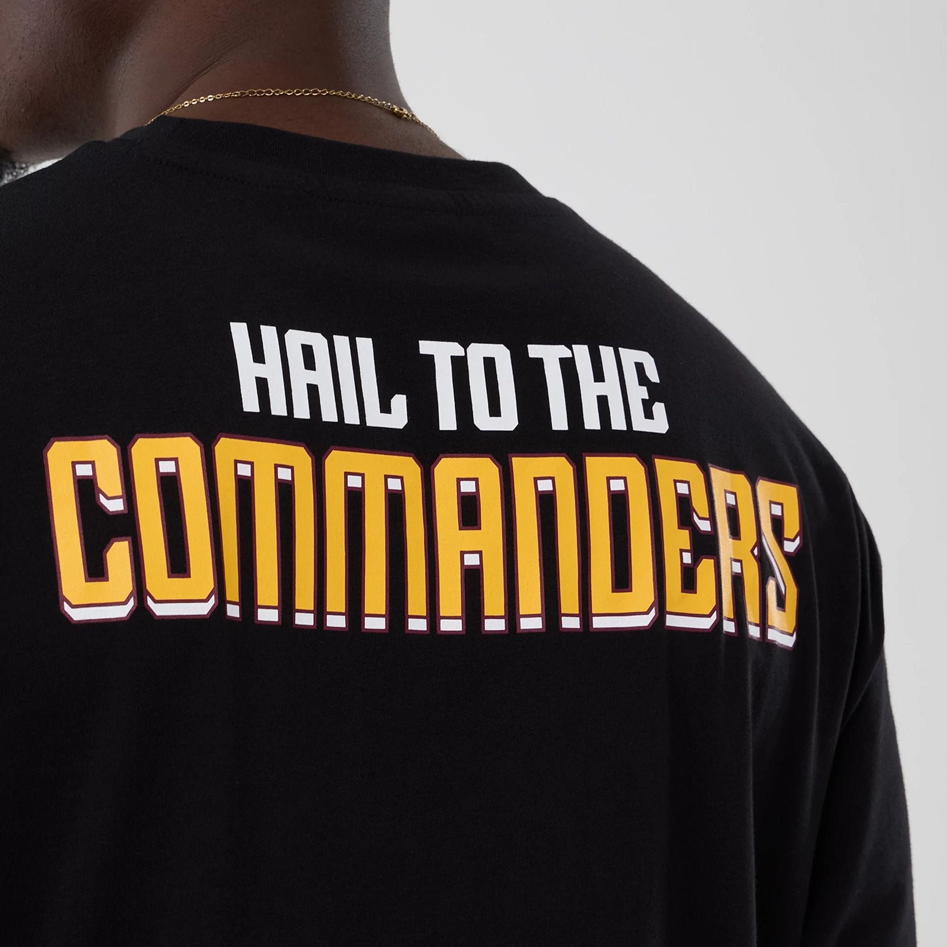 Washington Commanders NFL International Series Games 2025 Black Oversized T-Shirt