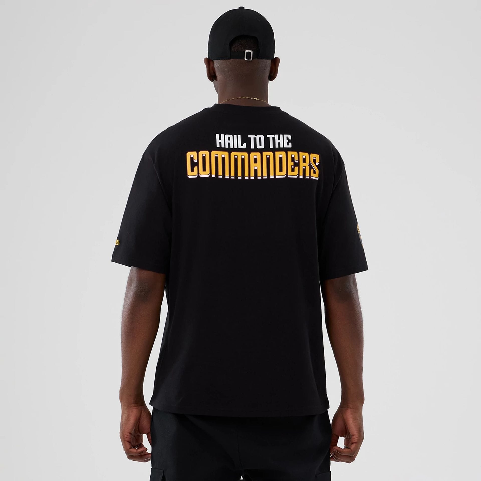 Washington Commanders NFL International Series Games 2025 Black Oversized T-Shirt