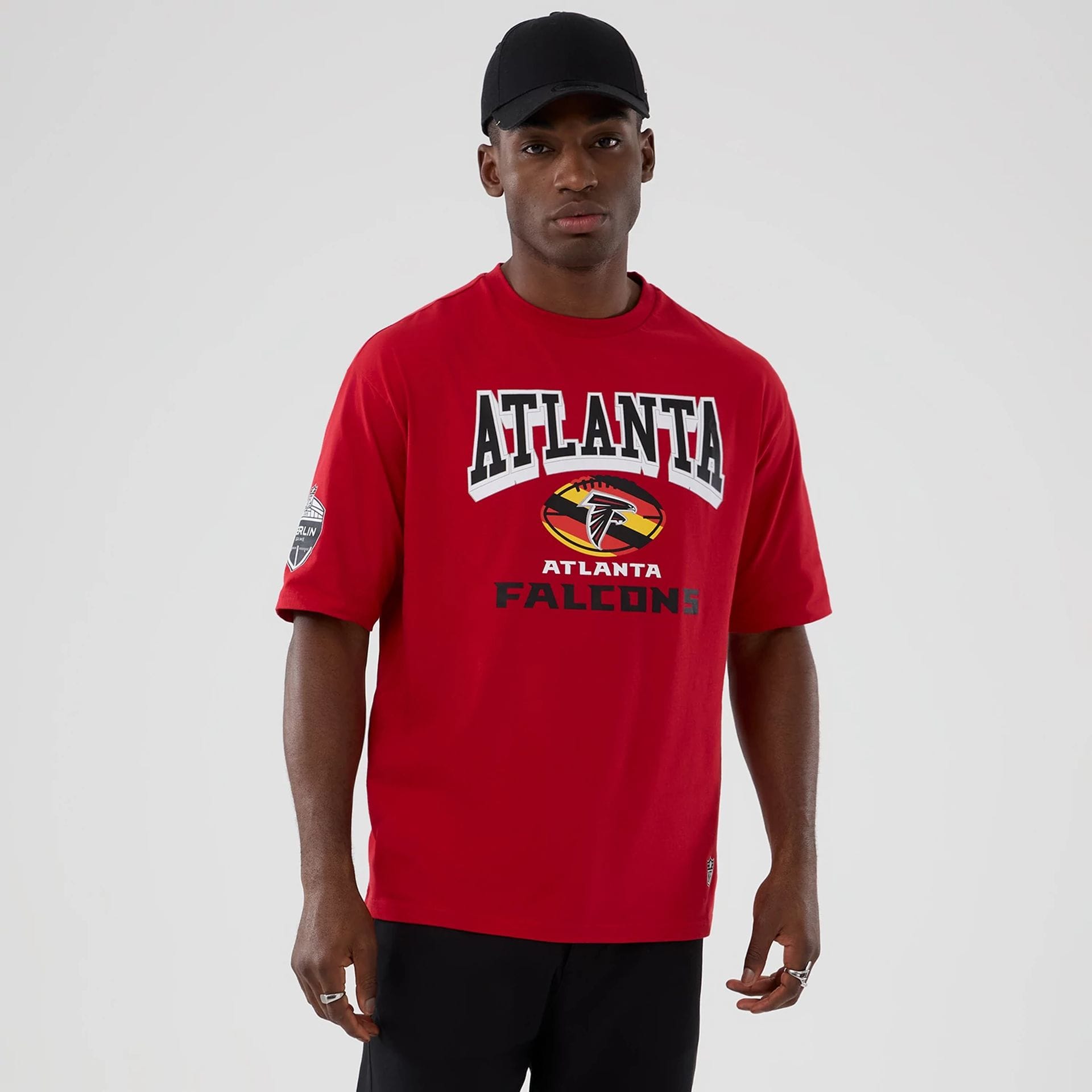Atlanta Falcons NFL International Series Games 2025 Red Oversized T-Shirt