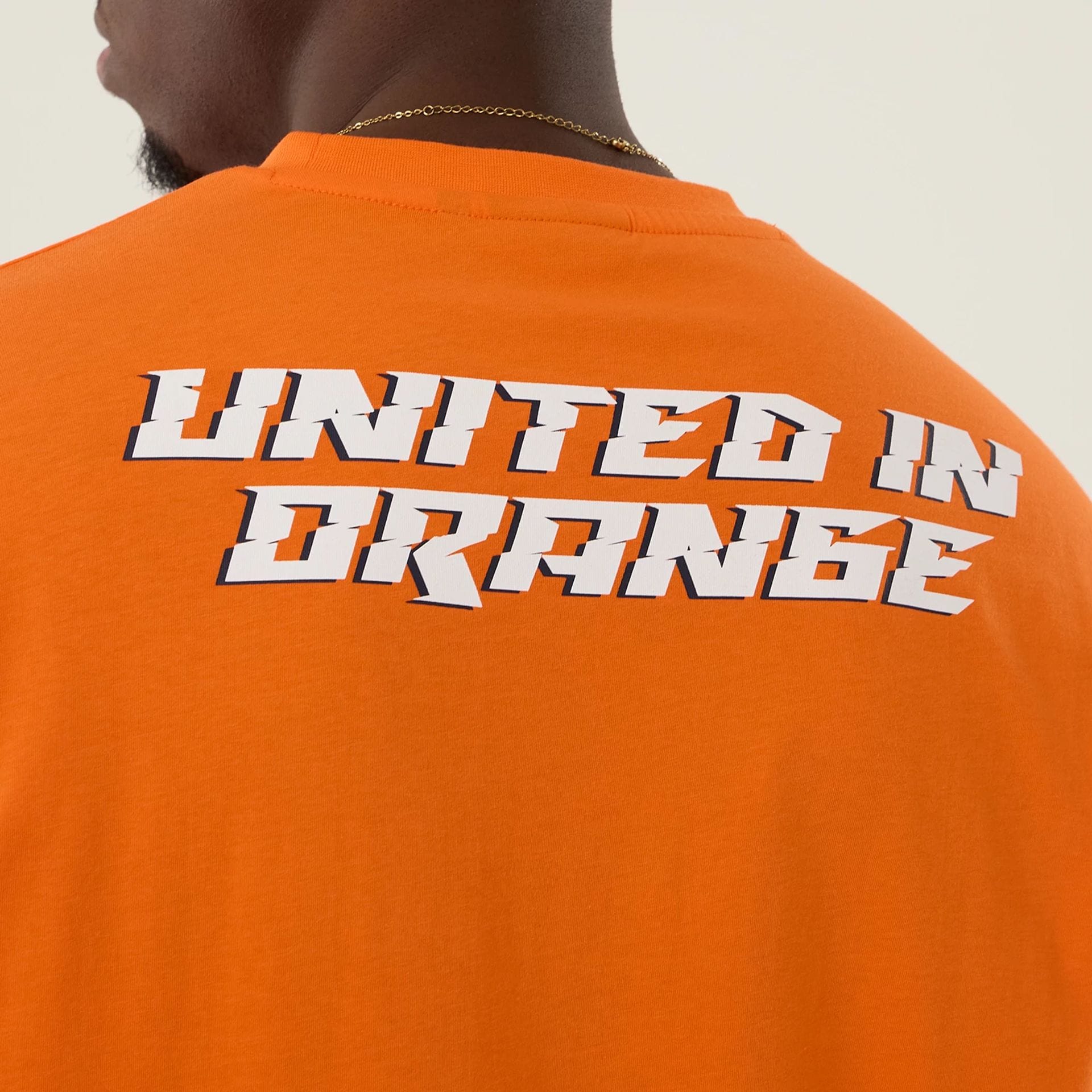 Denver Broncos NFL International Series Games 2025 Orange Oversized T-Shirt