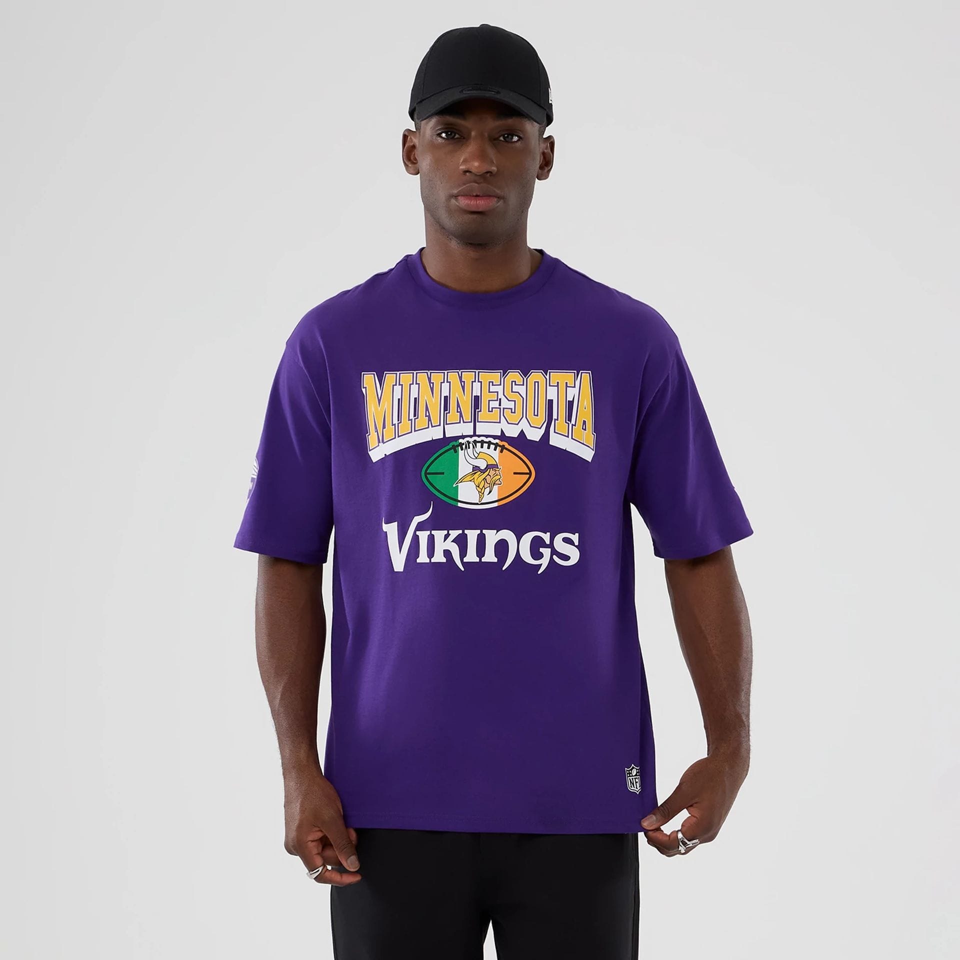 Minnesota Vikings NFL International Series Games 2025 Purple Oversized T-Shirt