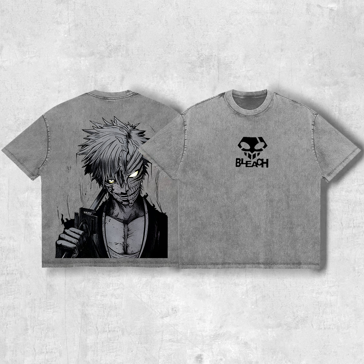 Vintage Shadow Mark Washed Shirt, Japanese Graphic Cartoon Fan