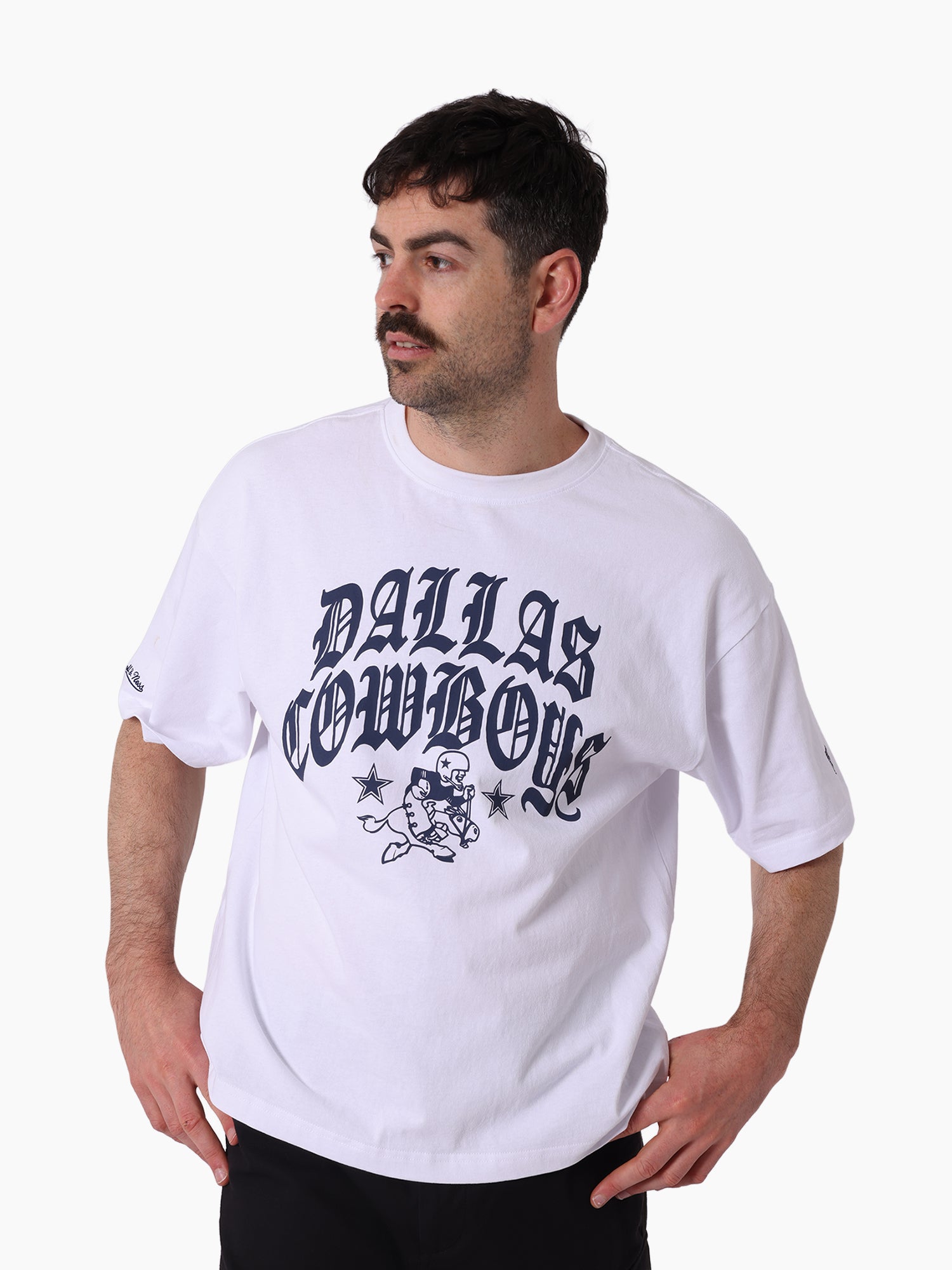 Dallas Cowboys Stars & Text Boxy Tee