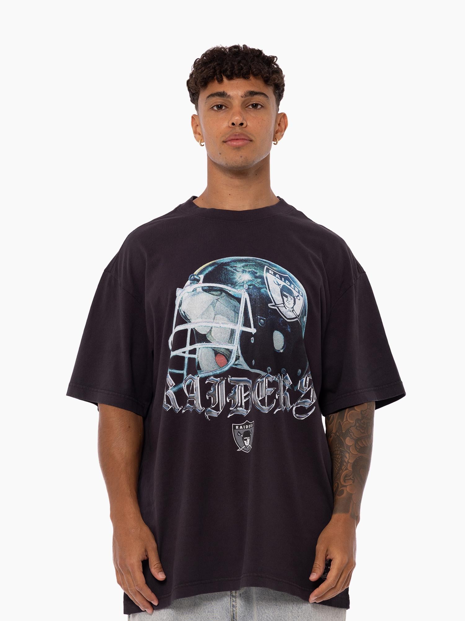 Los Angeles Raiders Chrome Nation Helmet Tee