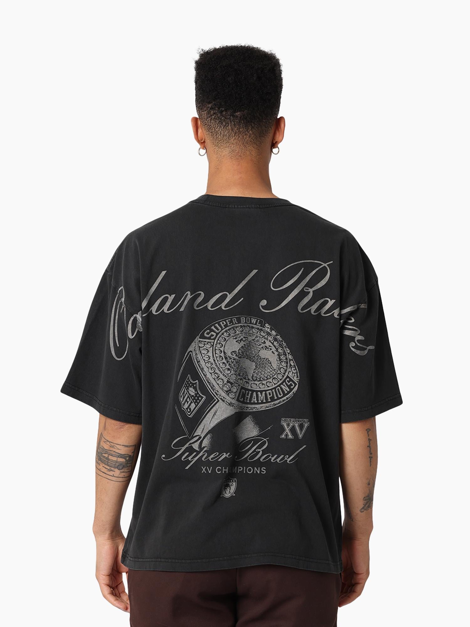 Los Angeles Raiders Champions Script Tee