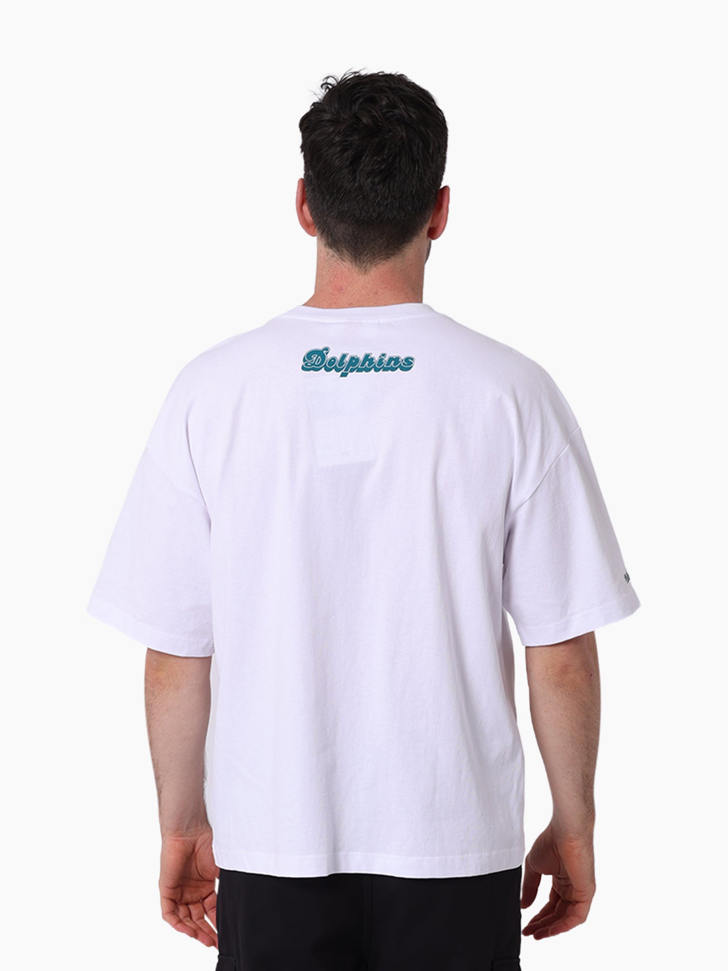 Miami Dolphins Stars & Text Boxy Tee