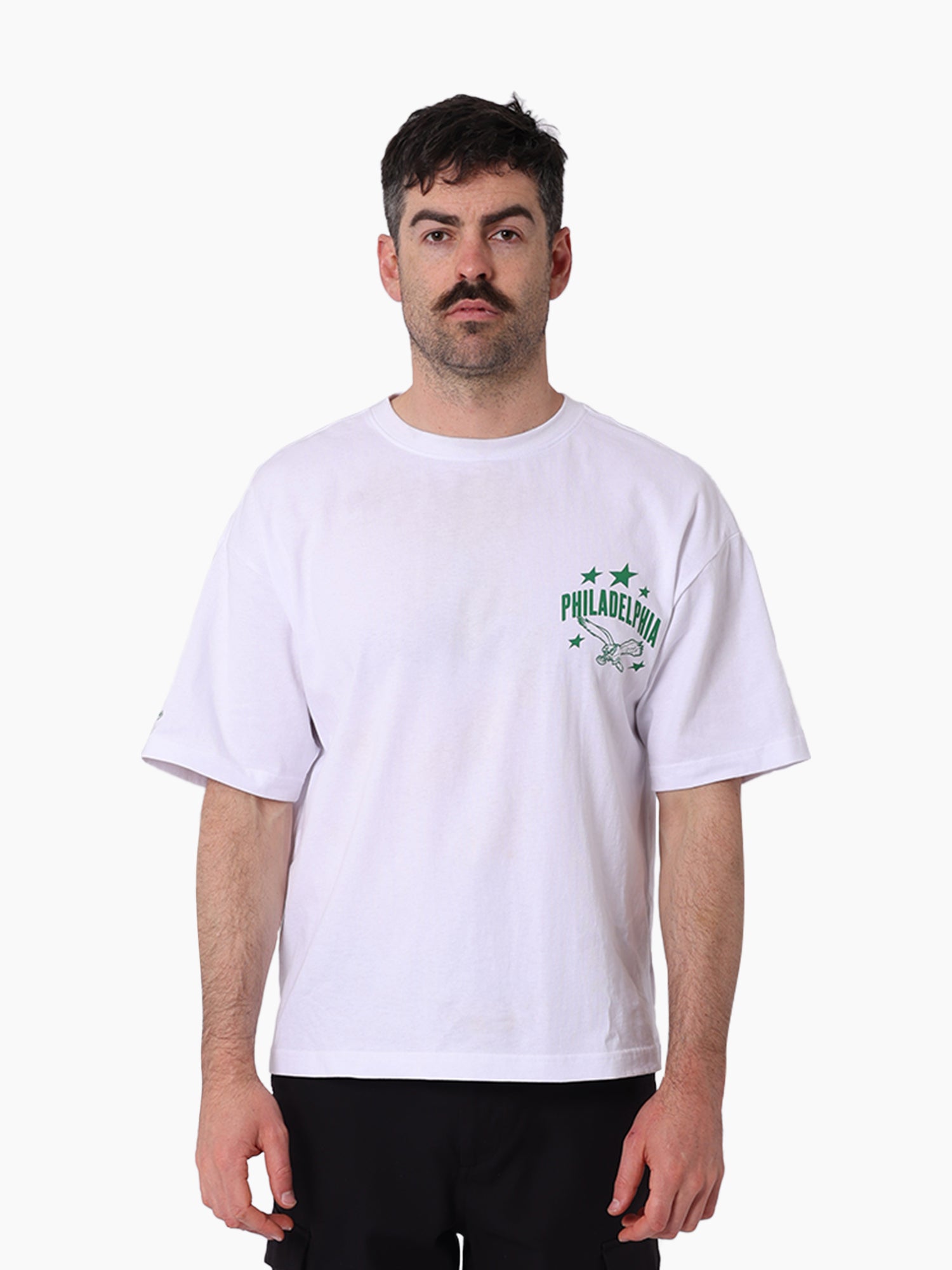 Philadelphia Eagles Stars & Text Boxy Tee