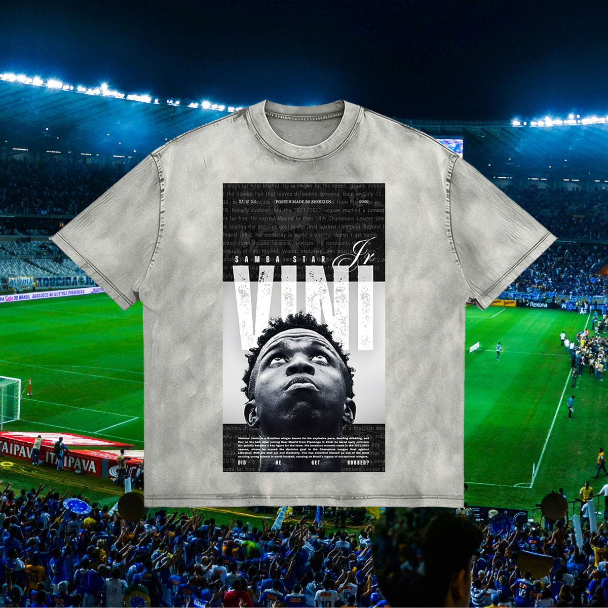 Printed Men's Washed Tee
