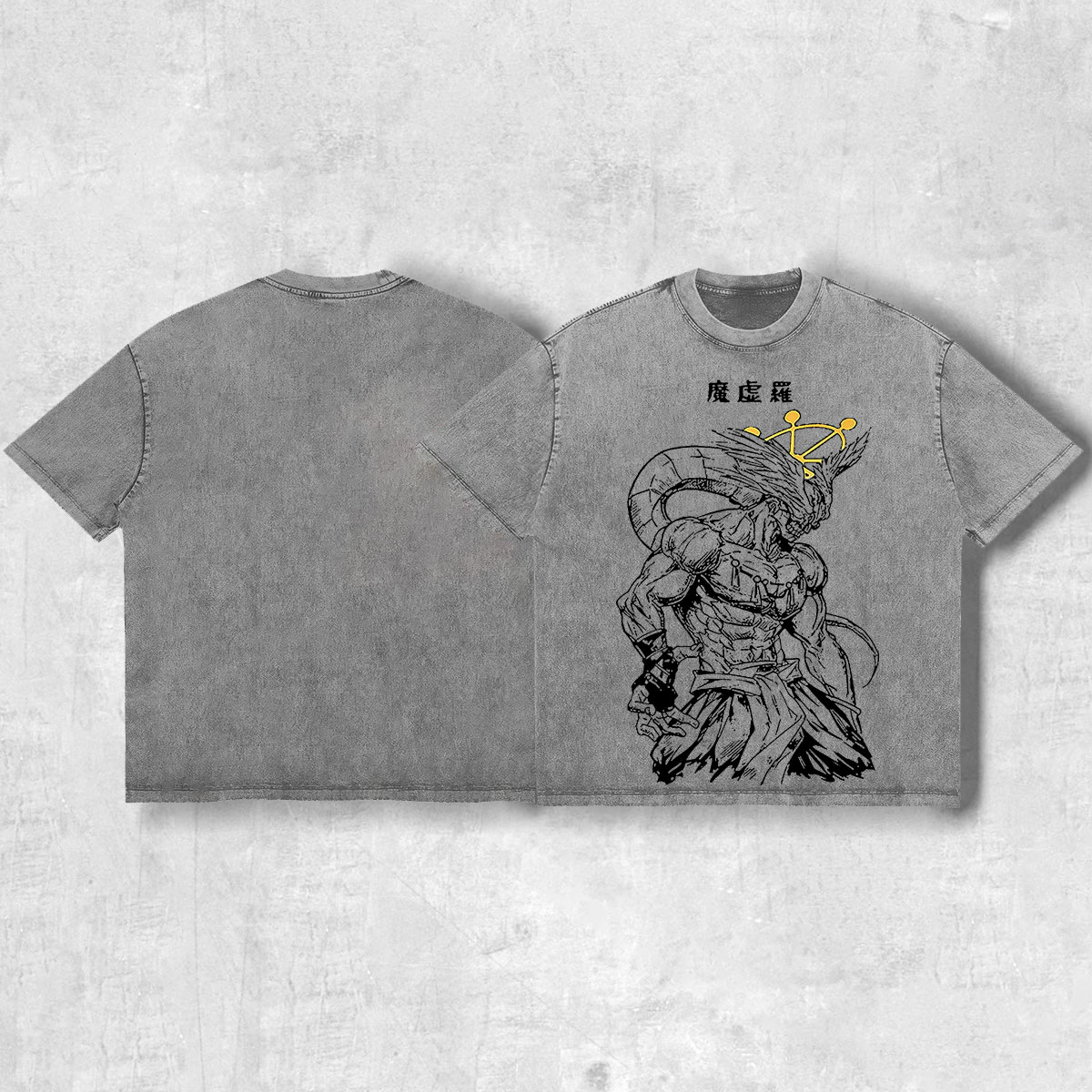 Printed Men's Washed Tee