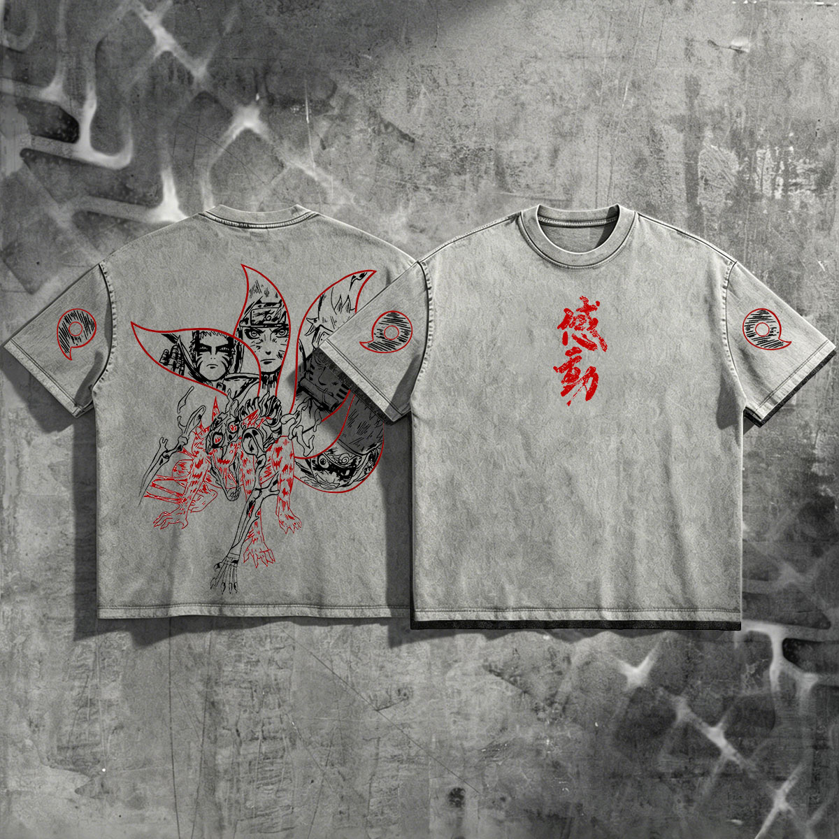 Naruto Kurama Sharingan Vintage T-Shirt