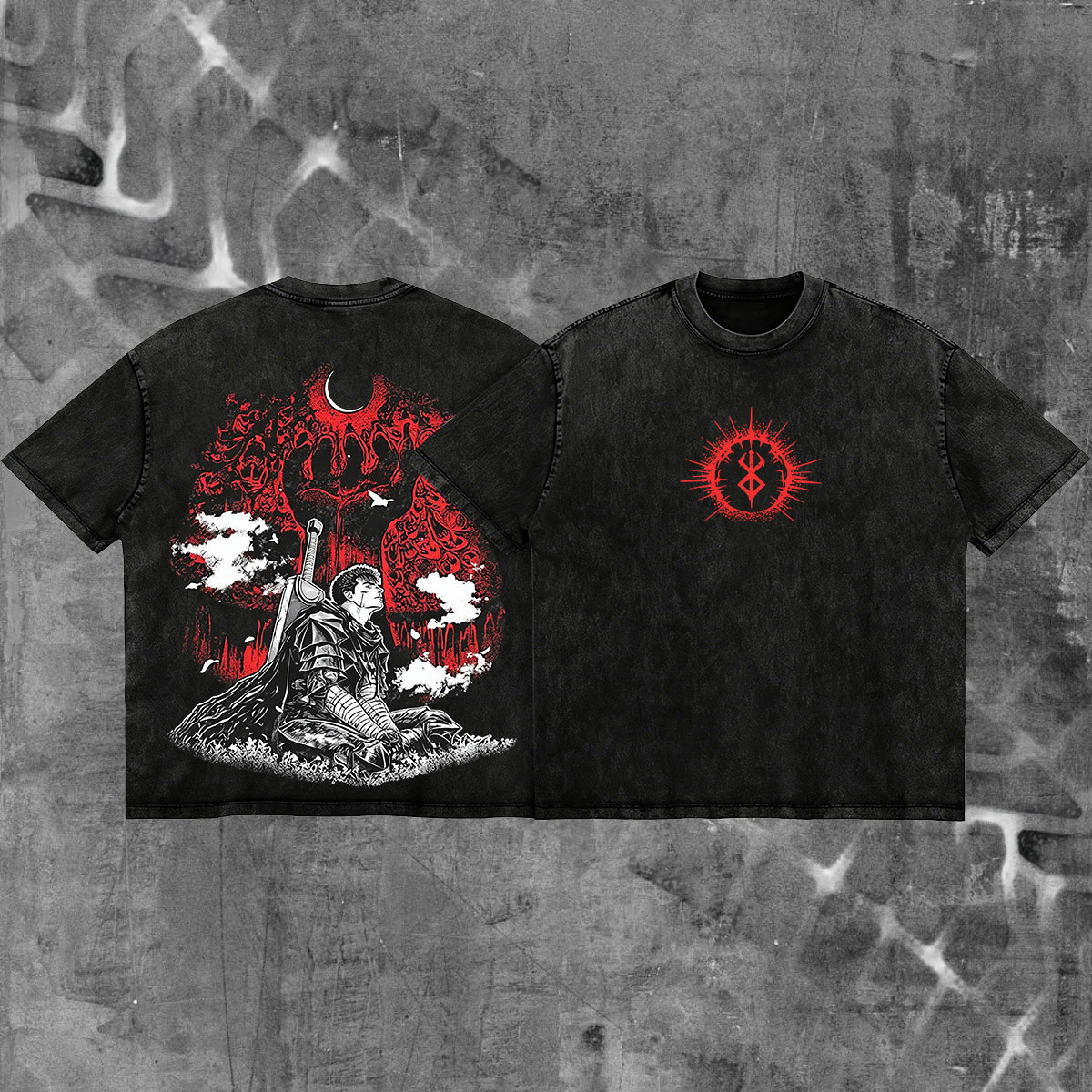 Anime Berserk Guts Graphic T Shirt Men