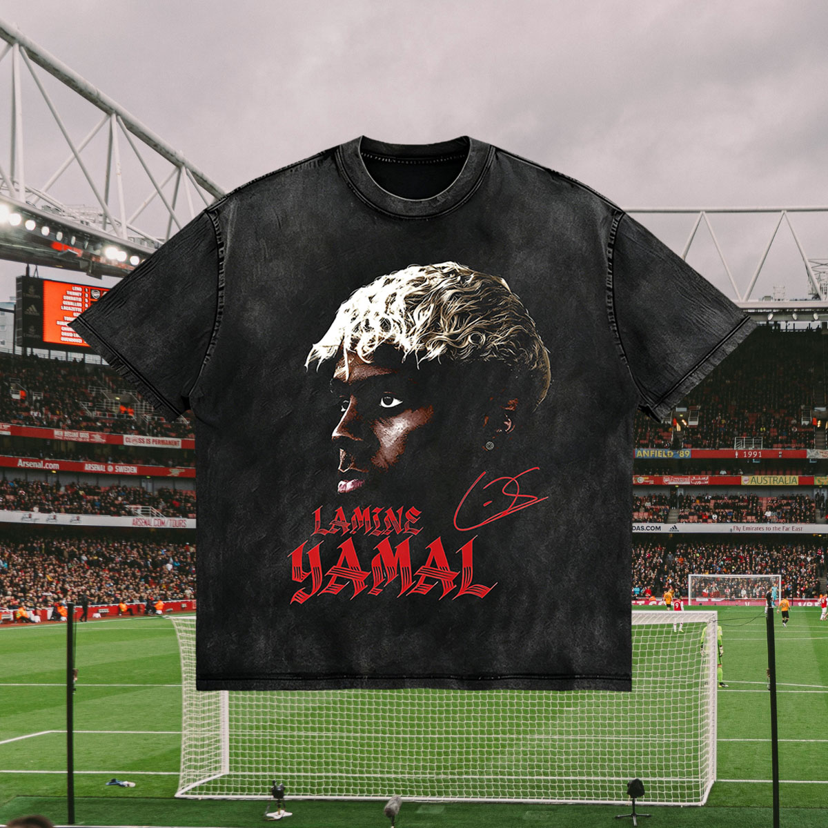 World Cup, Yamal Printed Men's Washed Tee