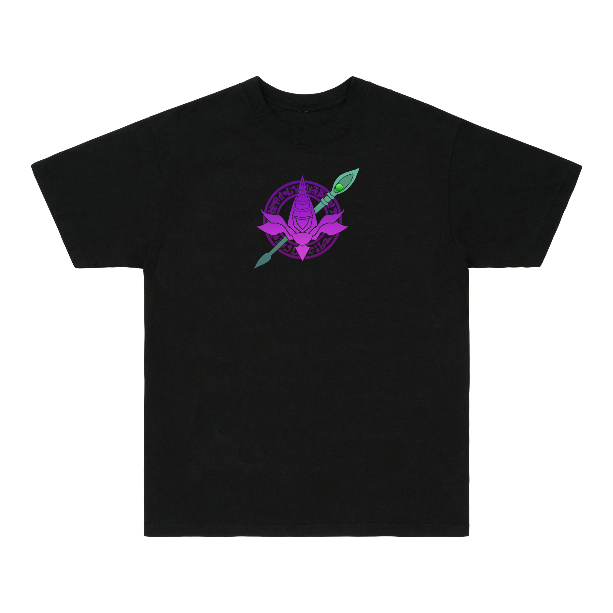 YUGIOH DARK MAGICIAN JUMBO PRINT SHIRT (BLACK)