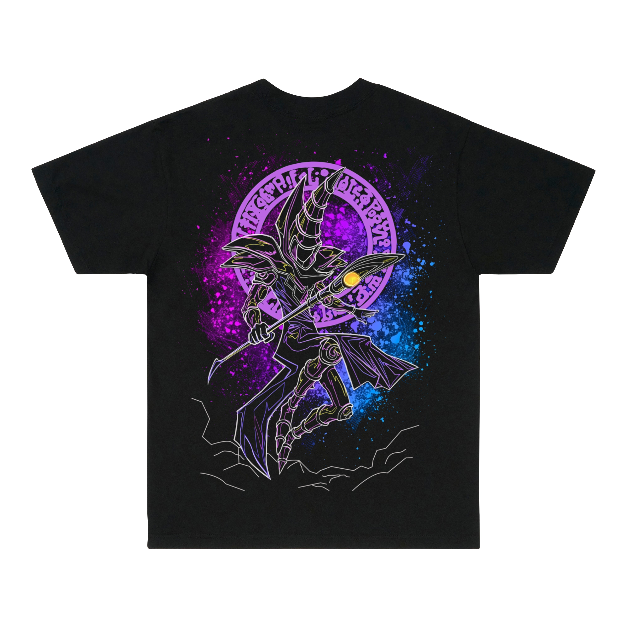 YUGIOH DARK MAGICIAN JUMBO PRINT SHIRT (BLACK)