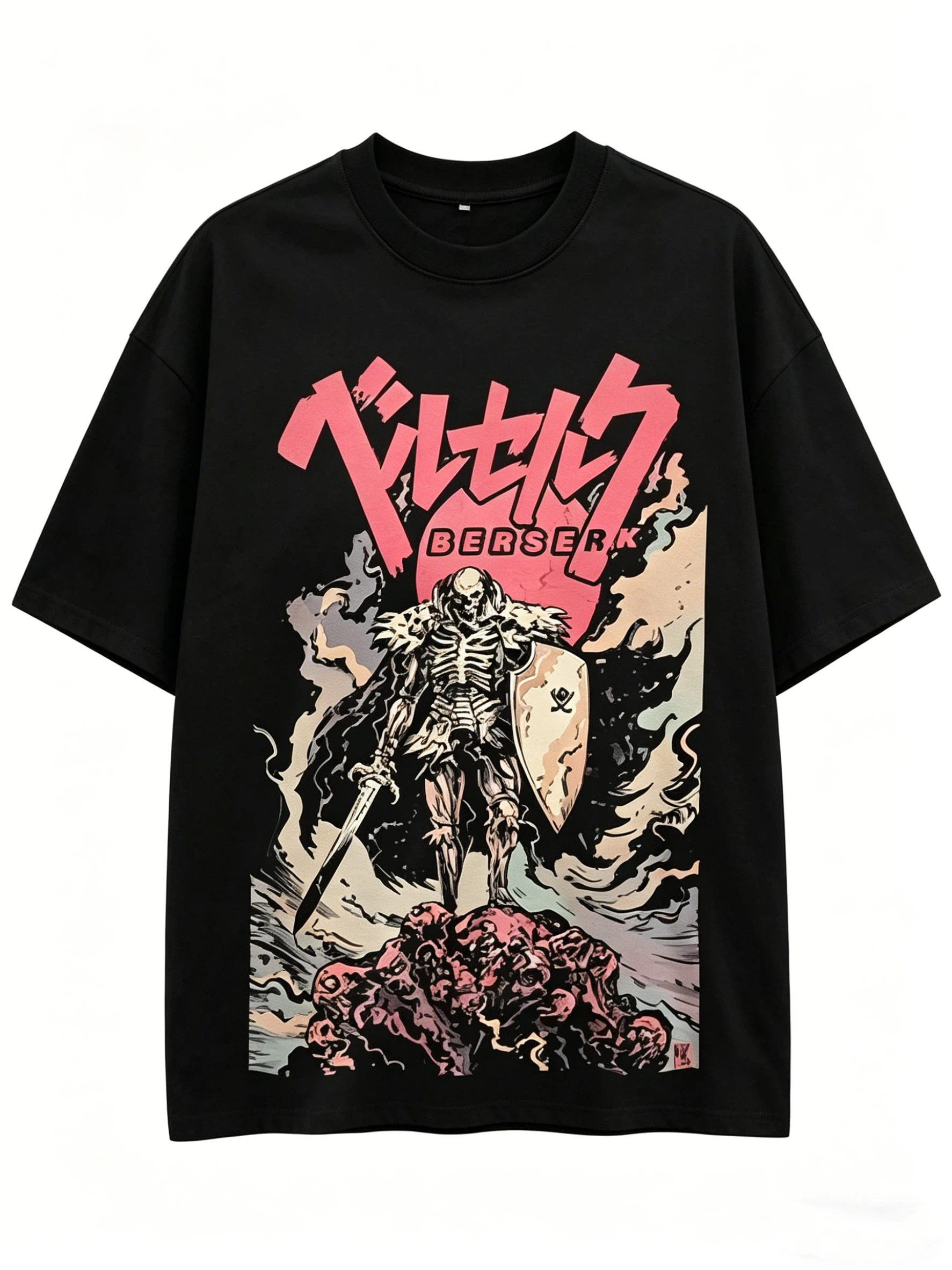Berserk Guts Dual Print Vintage Washed T-Shirt