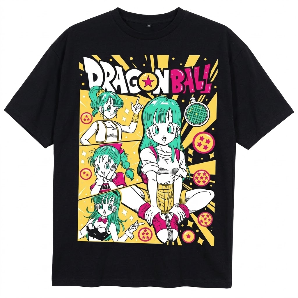 Dragon Ball Bulma Anime Streetwear T-Shirt