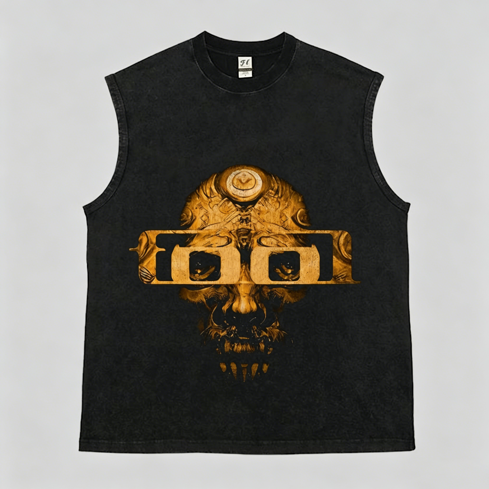 "Golden Cranium" Vintage Tank Top