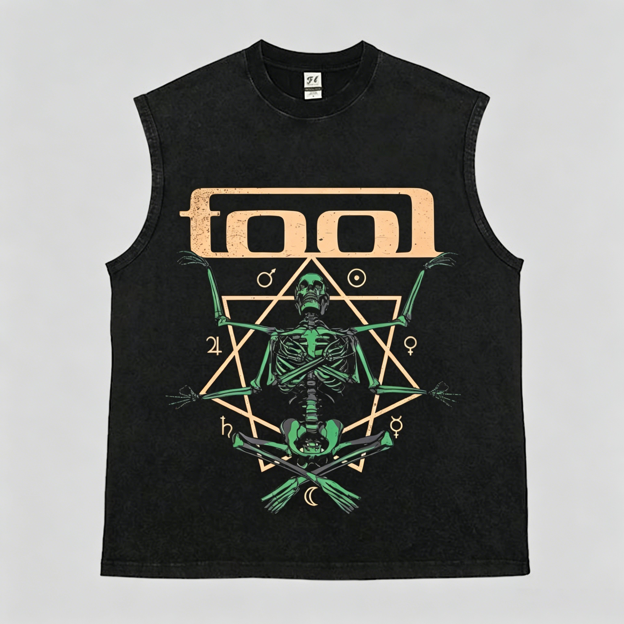 "Stellar Skeleton Ritual" Vintage Tank Top