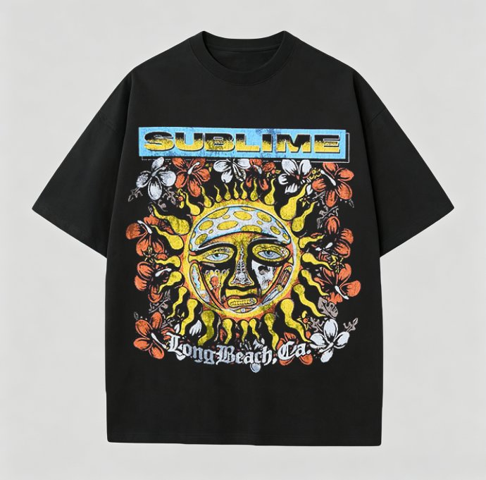 Sublime Vintage Skull Graphic T-Shirt