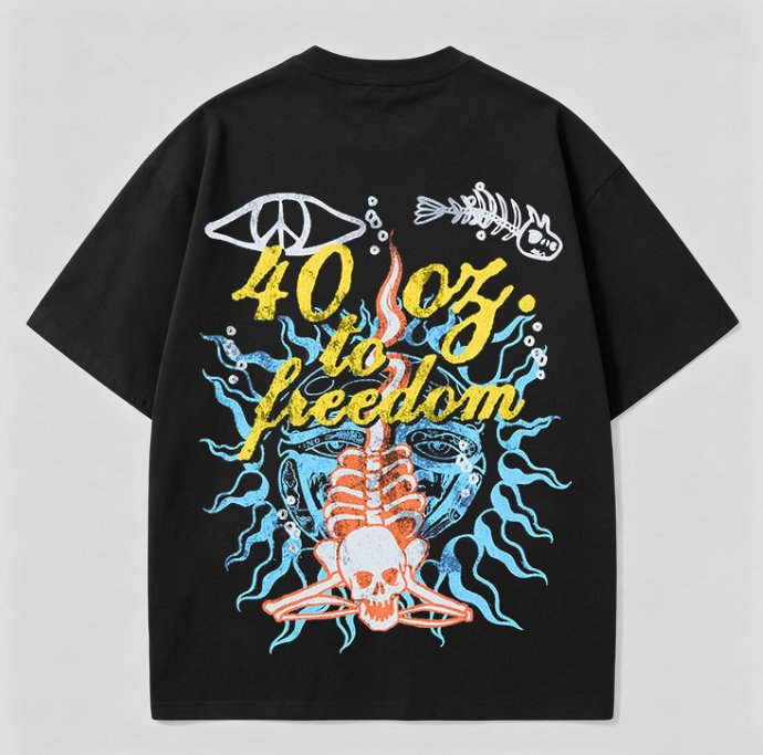 Sublime Vintage Skull Graphic T-Shirt