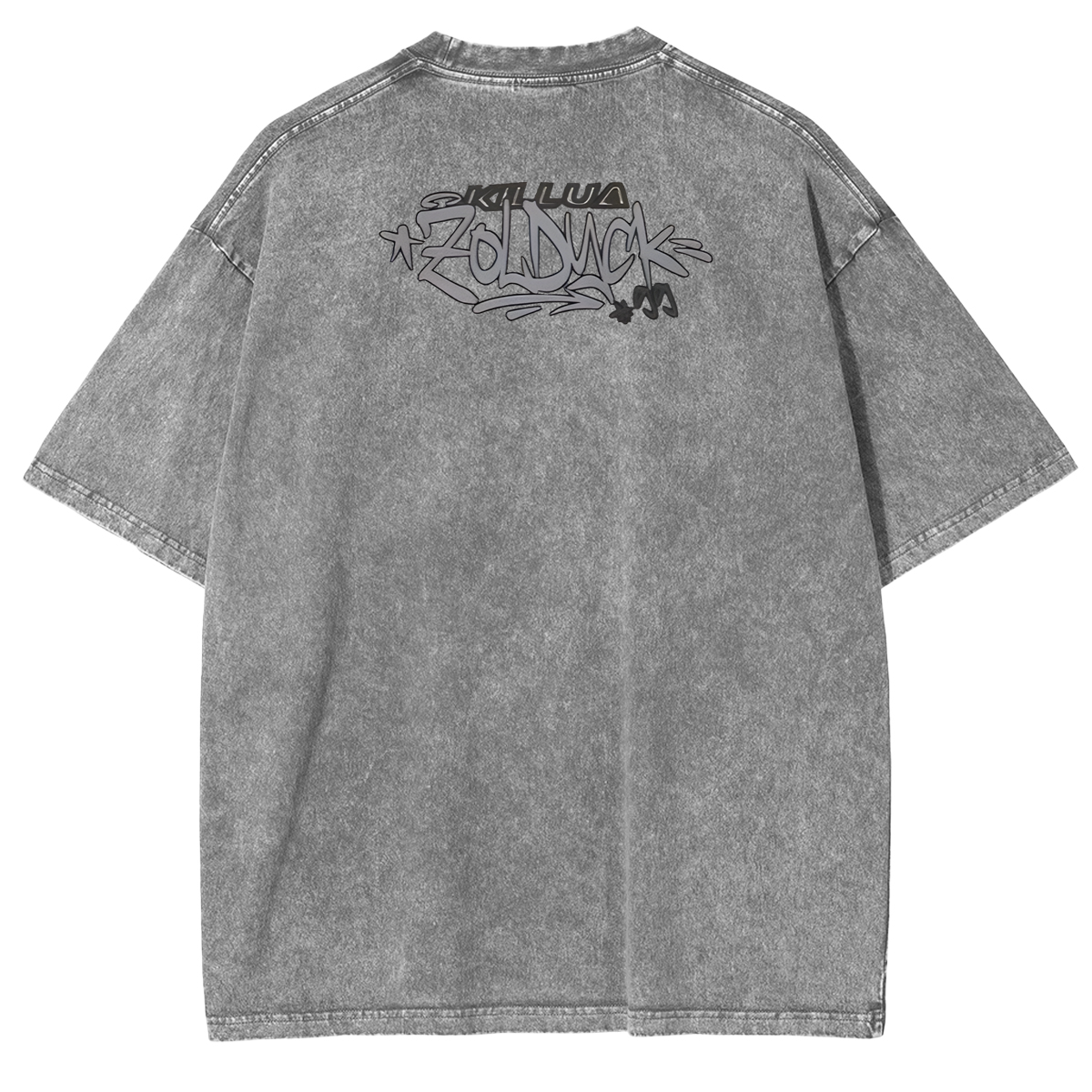 Lightning Killer Acid Wash Streetwear Tee