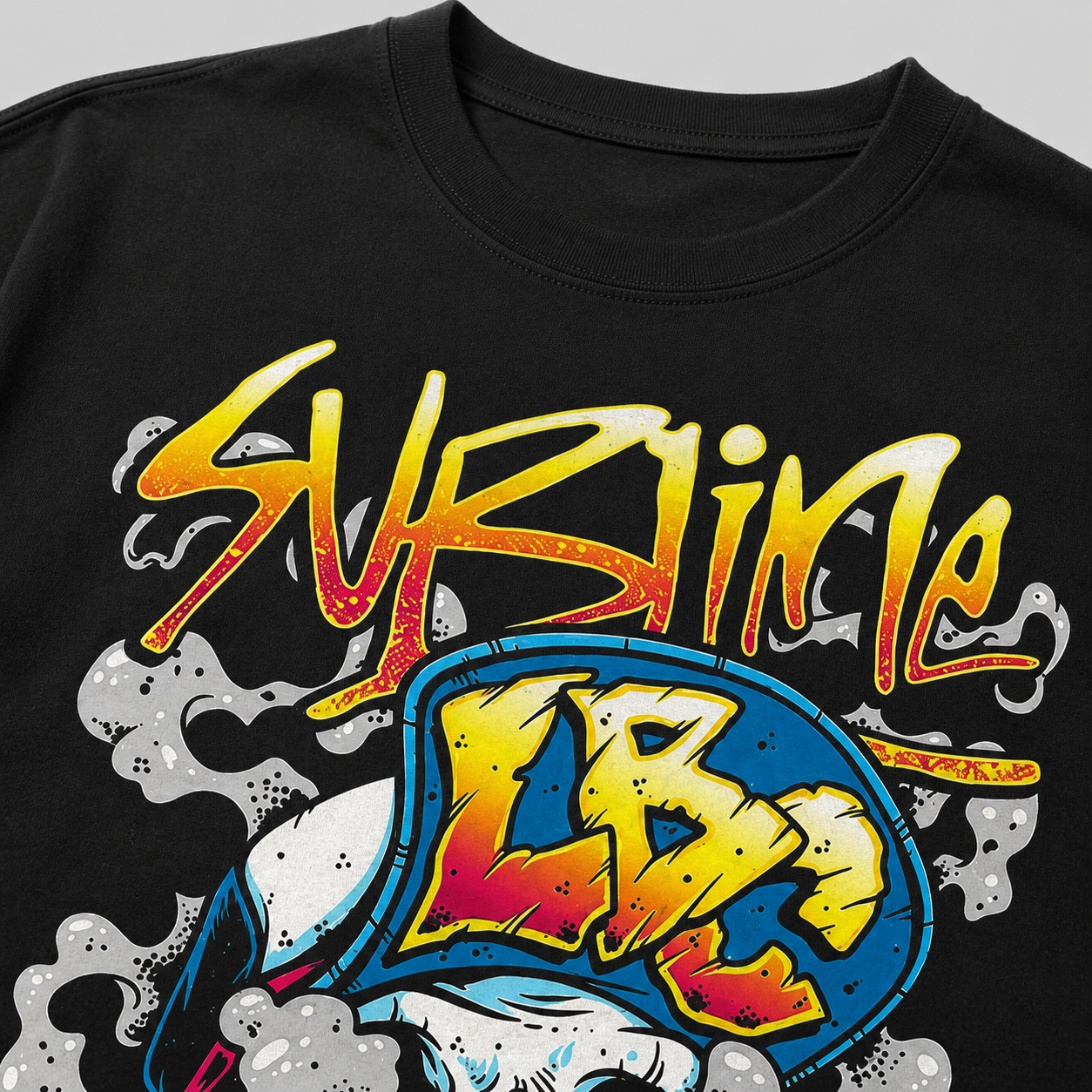 Sublime Skull Graffiti Graphic Tee