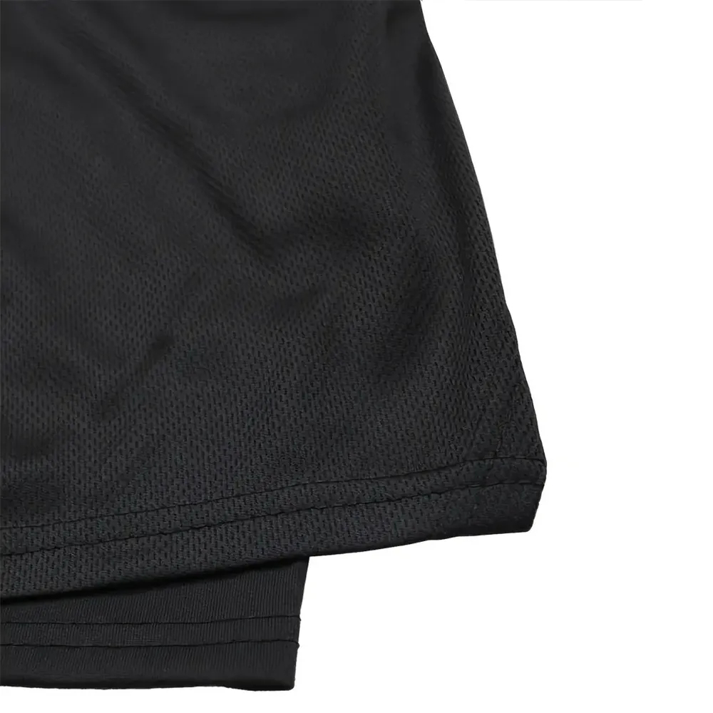 Red Crucifix Figure Double Layer Metal Shorts