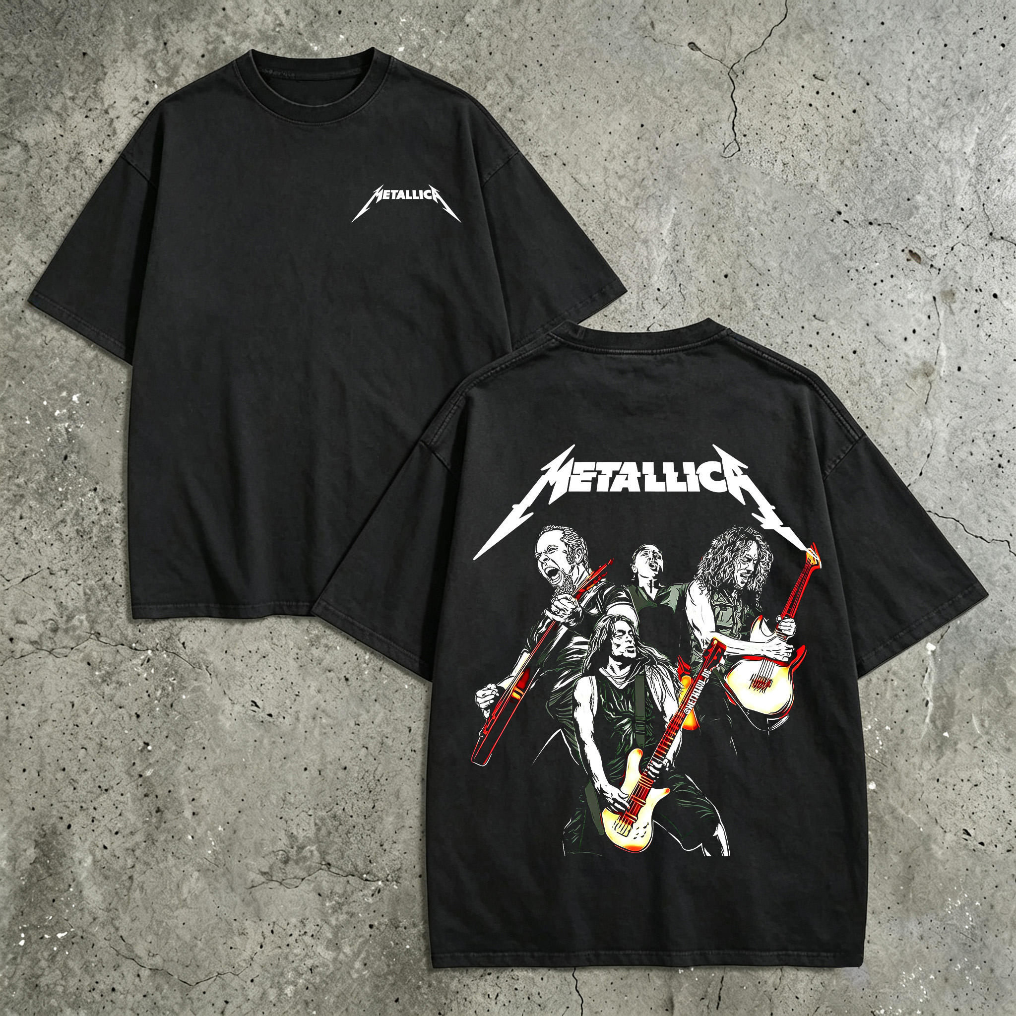 Metallica Live Band Group Graphic Tee