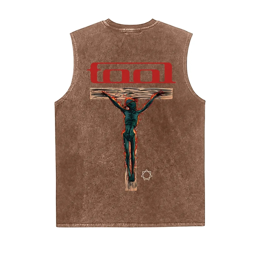  Tool Band Washed Sleeveless Tank