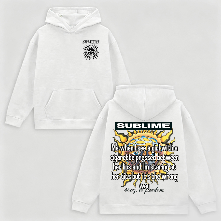 Sublime Lyric Sun Brown Graphic Hoodie