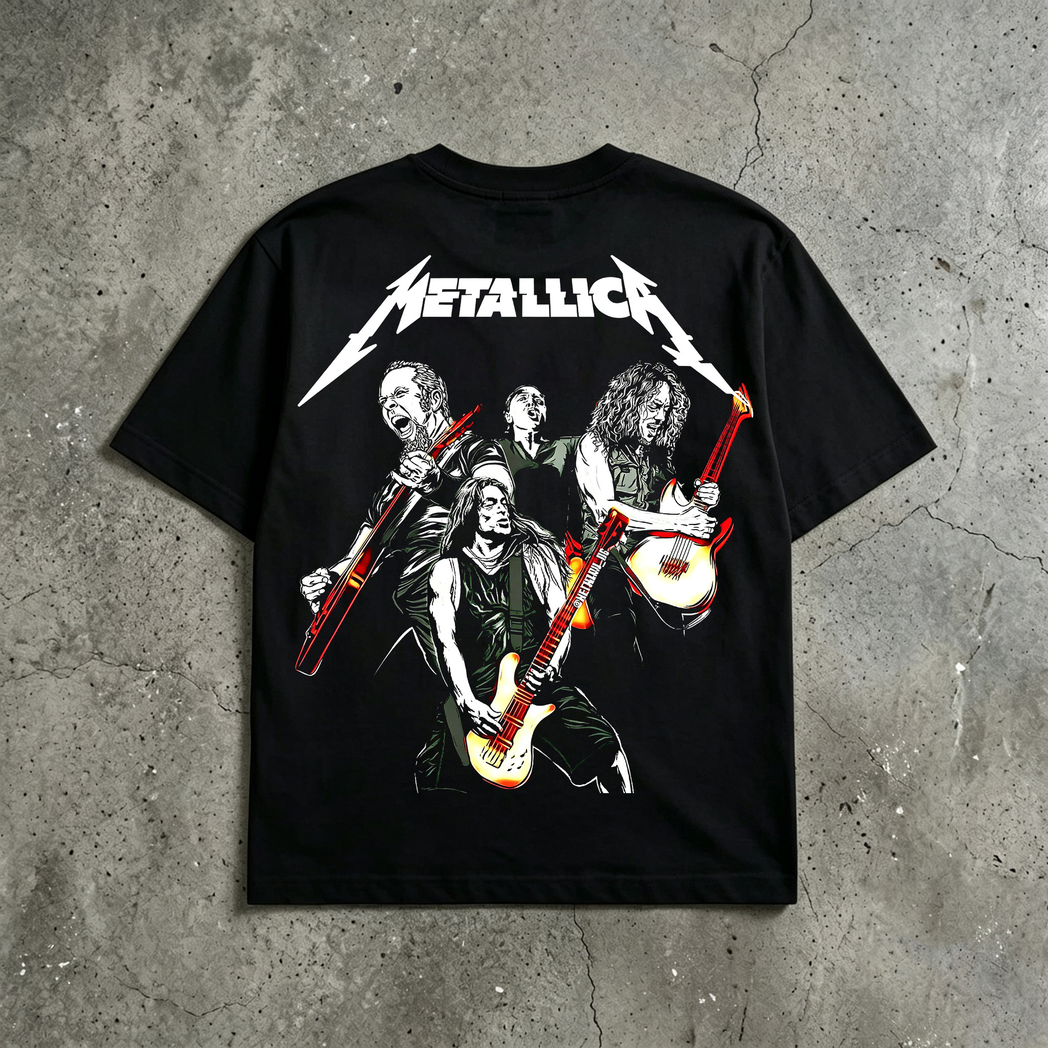Metallica Live Band Group Graphic Tee