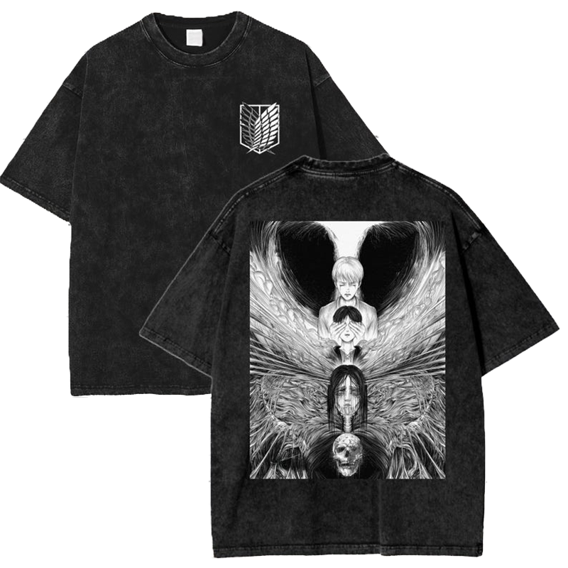 Attack On Titan Eren Founding Titan Vintage Washed T-Shirt