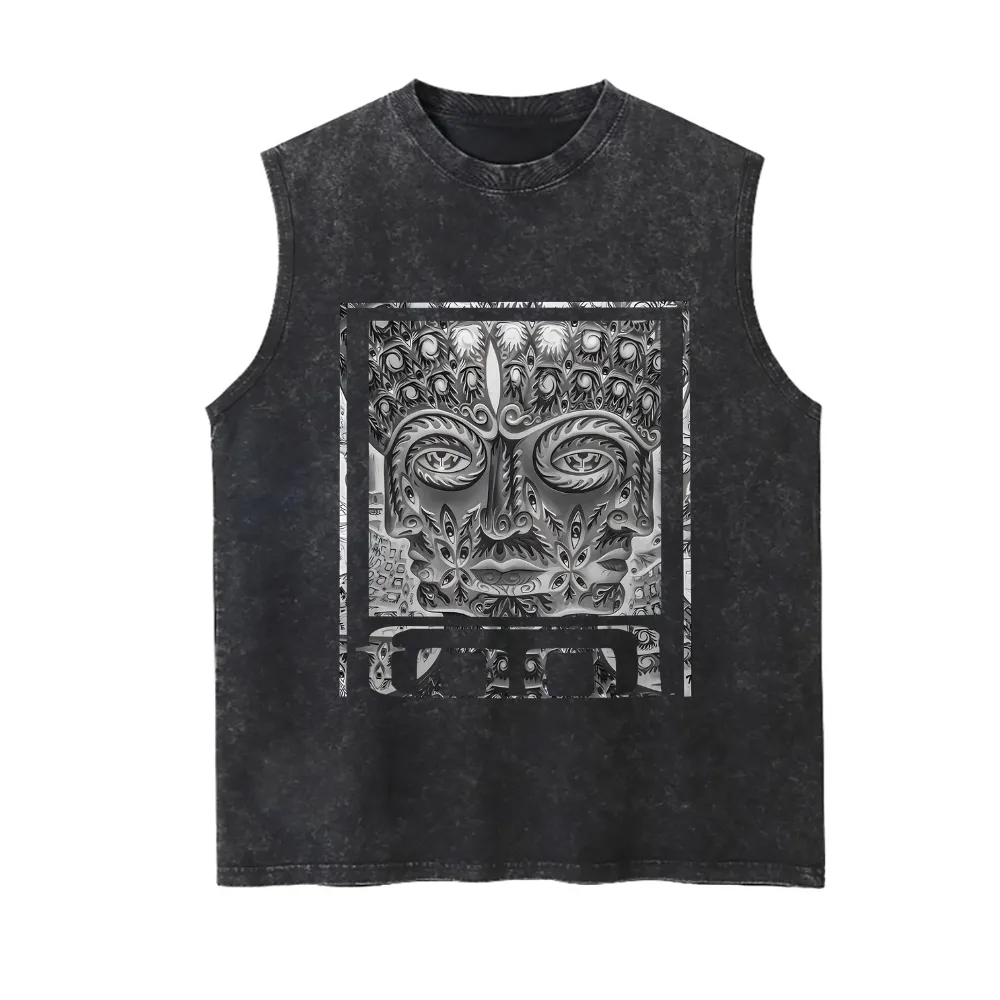 Tool Psychedelic Print Sleeveless Tank