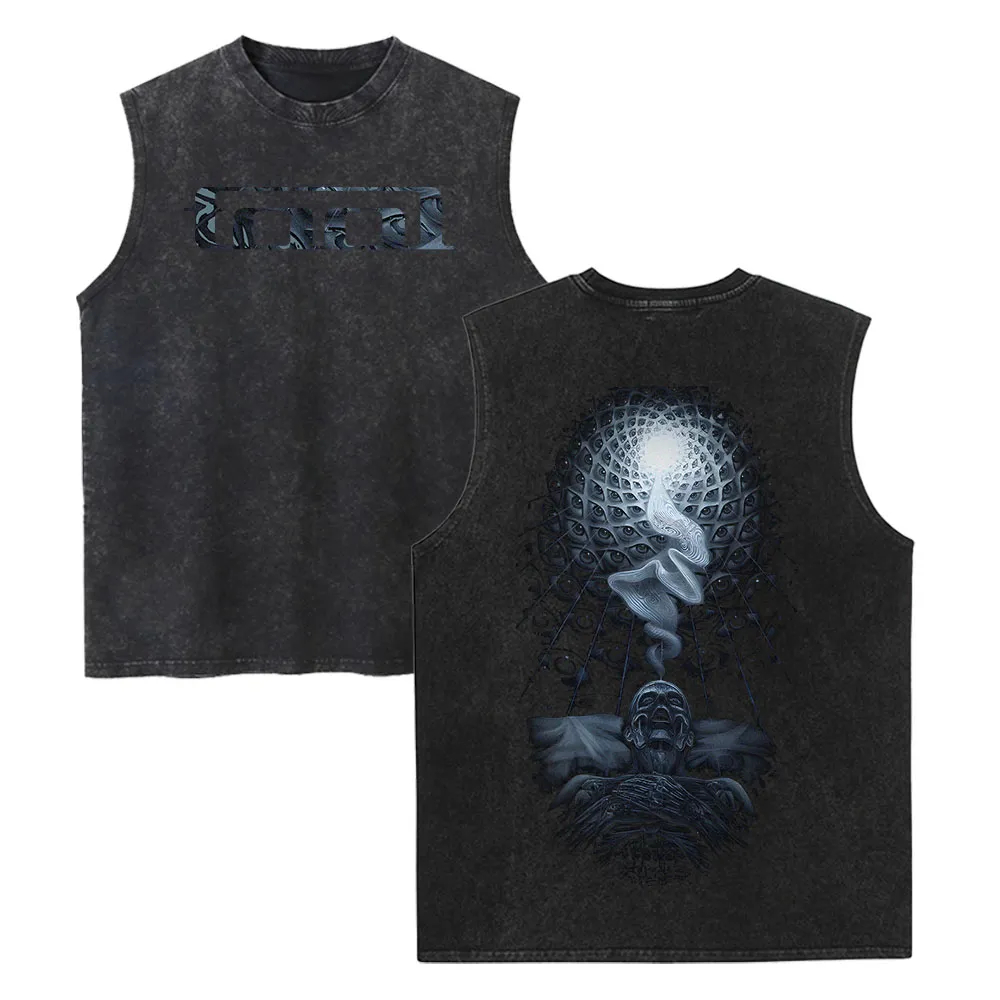 Distressed Tool Graphic Sleeveless Tank Top