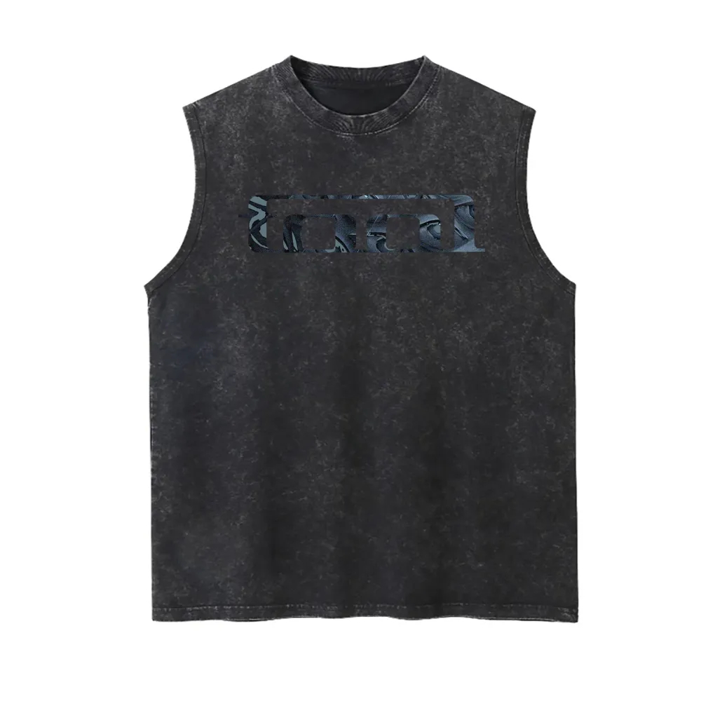Distressed Tool Graphic Sleeveless Tank Top