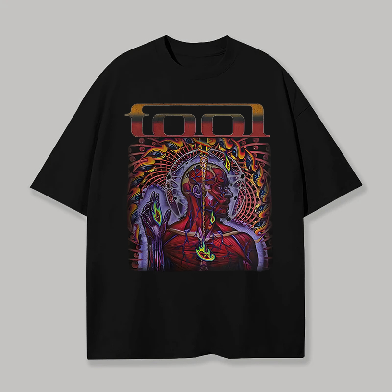 Tool Lateralus Psychedelic Anatomical Black Tee