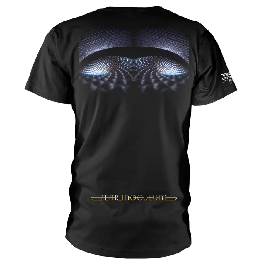 Metallic Gold Logo Trippy Tunnel Oversized Rock Tee