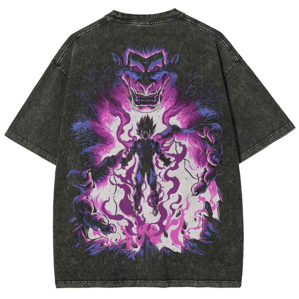 DBZ Majin Vegeta Oozaru Vintage Wash Tee