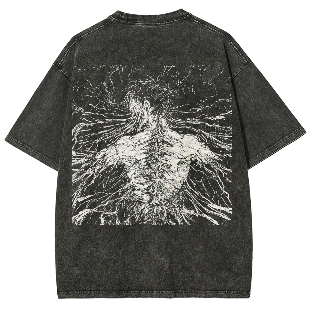 Attack On Titan Eren Yeager Vintage Washed Tee