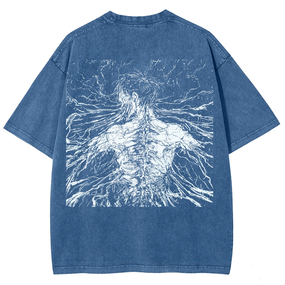 Attack On Titan Eren Yeager Vintage Washed Tee