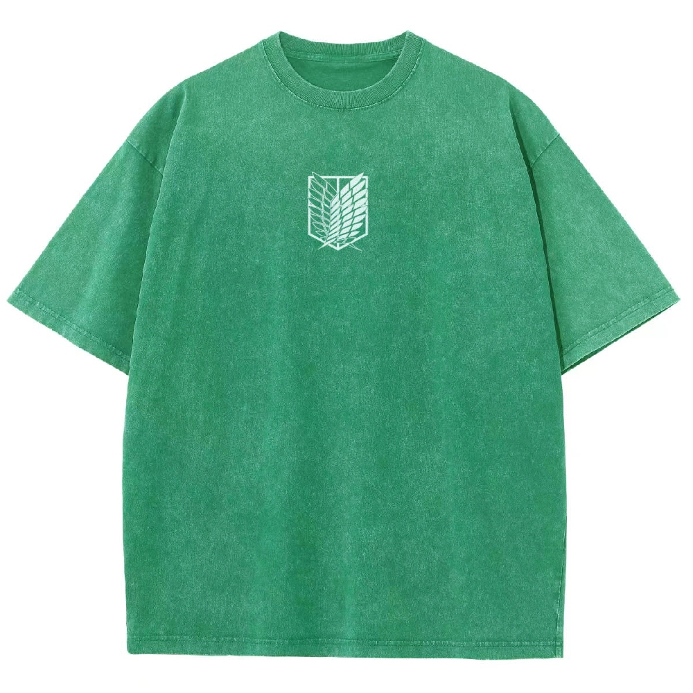 Attack On Titan Eren Yeager Vintage Washed Tee